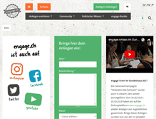 Tablet Screenshot of engage.ch